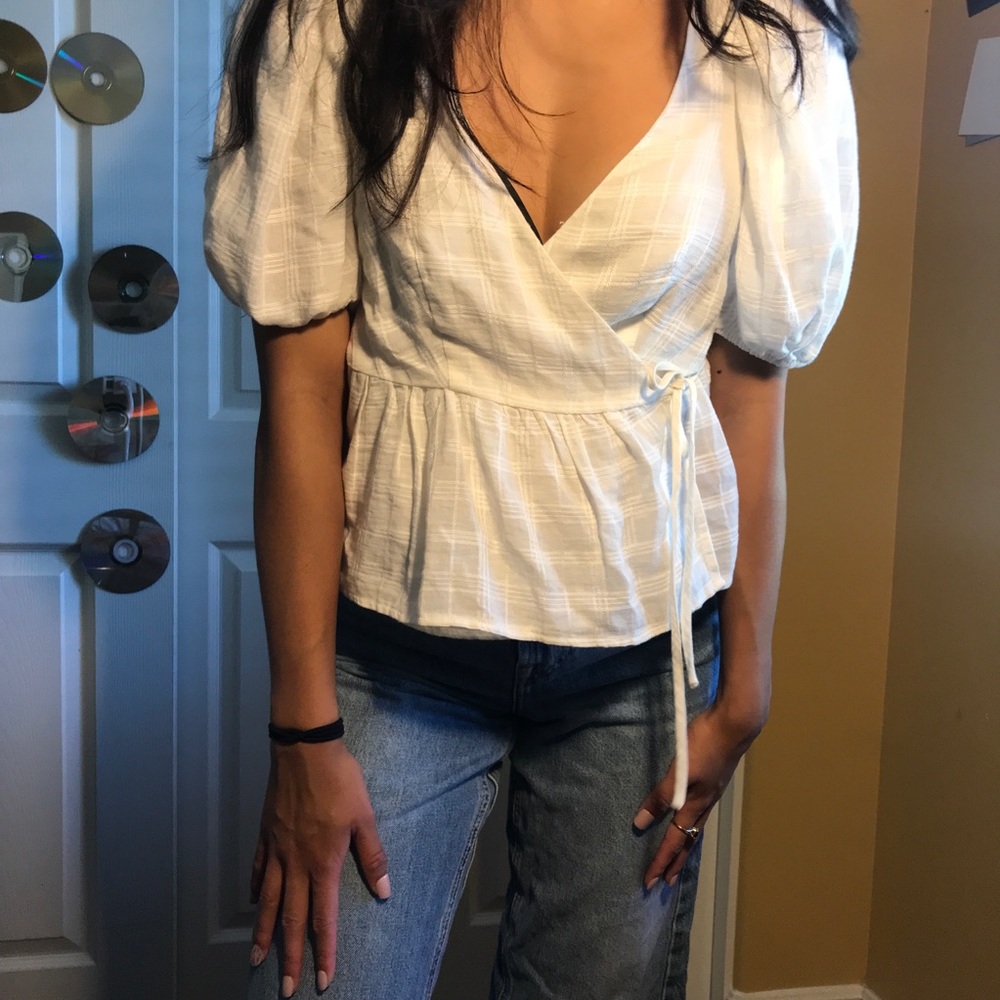 Urban Outfitters White Blouse Top